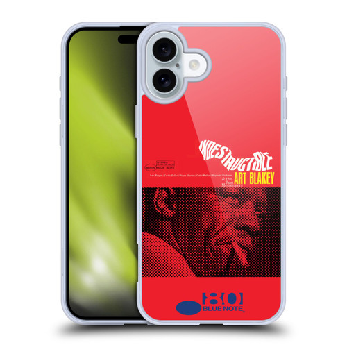 Blue Note Records Albums Art Blakey Indestructible Soft Gel Case for Apple iPhone 16 Plus