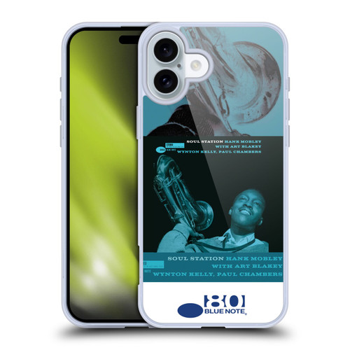 Blue Note Records Albums Hunk Mobley Soul Station Soft Gel Case for Apple iPhone 16 Plus