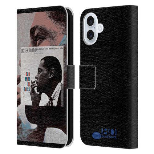 Blue Note Records Albums Dexter Gordon Our Man In Paris Leather Book Wallet Case Cover For Apple iPhone 16 Plus