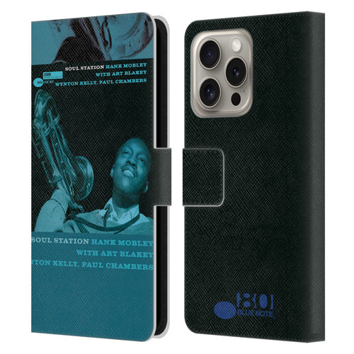 Blue Note Records Albums Hunk Mobley Soul Station Leather Book Wallet Case Cover For Apple iPhone 16 Pro