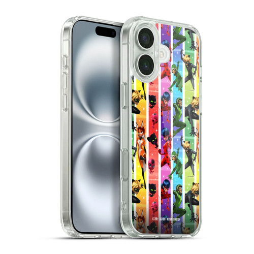 Miraculous Ladybug Graphics Pattern Soft Gel Case for Apple iPhone 16 Plus & MagSafe