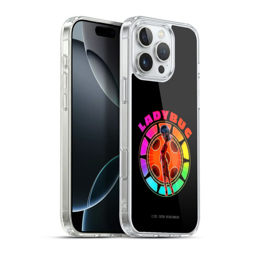 Miraculous Ladybug Graphics Rainbow Soft Gel Case for Apple iPhone 16 Pro Max & MagSafe