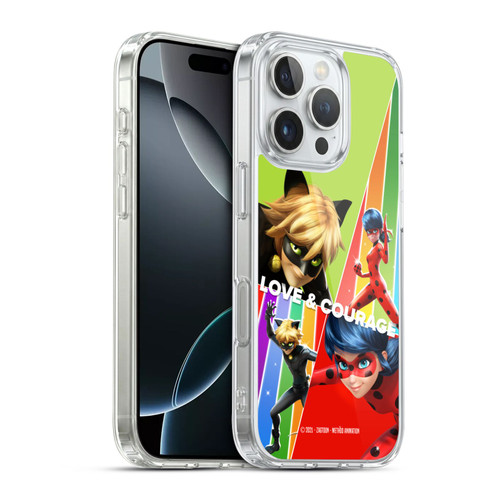 Miraculous Ladybug Graphics Love & Courage Soft Gel Case for Apple iPhone 16 Pro & MagSafe