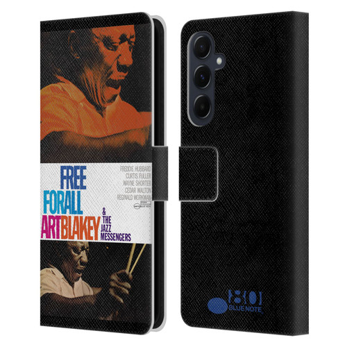 Blue Note Records Albums Art Blakey Free For All Leather Book Wallet Case Cover For Samsung Galaxy A55 5G