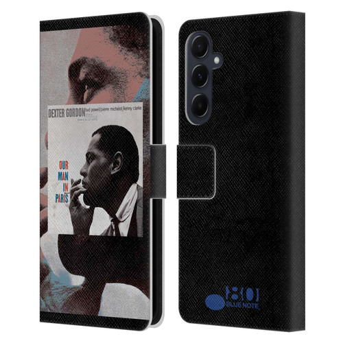 Blue Note Records Albums Dexter Gordon Our Man In Paris Leather Book Wallet Case Cover For Samsung Galaxy A55 5G