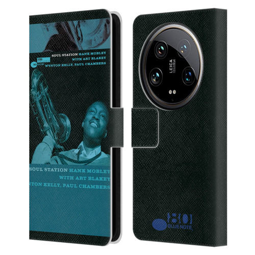 Blue Note Records Albums Hunk Mobley Soul Station Leather Book Wallet Case Cover For Xiaomi 14 Ultra