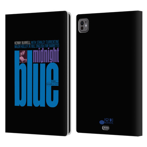 Blue Note Records Albums 2 Kenny Burell Midnight Blue Leather Book Wallet Case Cover For Apple iPad Pro 11 M4 2024