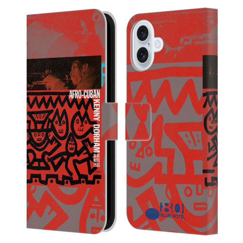 Blue Note Records Albums 2 Kenny Dorham Afro-Cuban Leather Book Wallet Case Cover For Apple iPhone 16 Plus