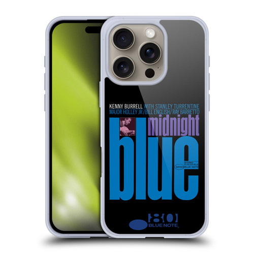 Blue Note Records Albums 2 Kenny Burell Midnight Blue Soft Gel Case for Apple iPhone 16 Pro