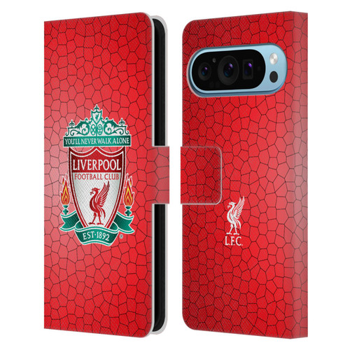 Liverpool Football Club Crest 2 Red Pixel 1 Leather Book Wallet Case Cover For Google Pixel 9 / Pixel 9 Pro