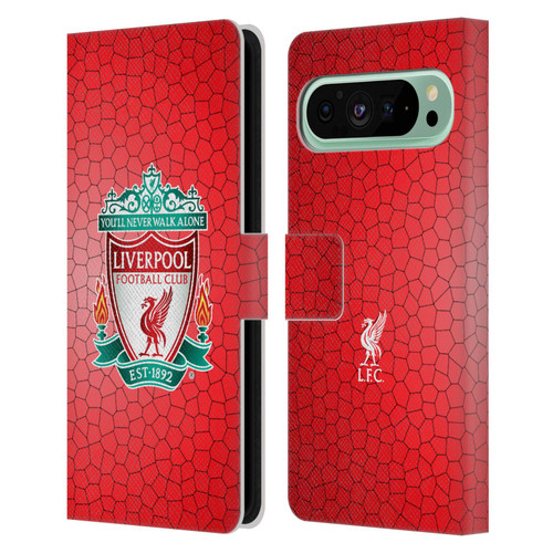 Liverpool Football Club Crest 2 Red Pixel 1 Leather Book Wallet Case Cover For Google Pixel 9 Pro XL