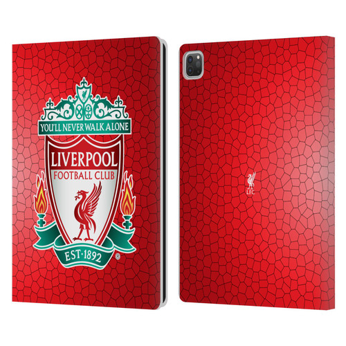 Liverpool Football Club Crest 2 Red Pixel 1 Leather Book Wallet Case Cover For Apple iPad Pro 13 M4 2024