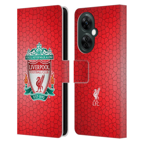 Liverpool Football Club Crest 2 Red Pixel 1 Leather Book Wallet Case Cover For OnePlus Nord CE 3 Lite 5G