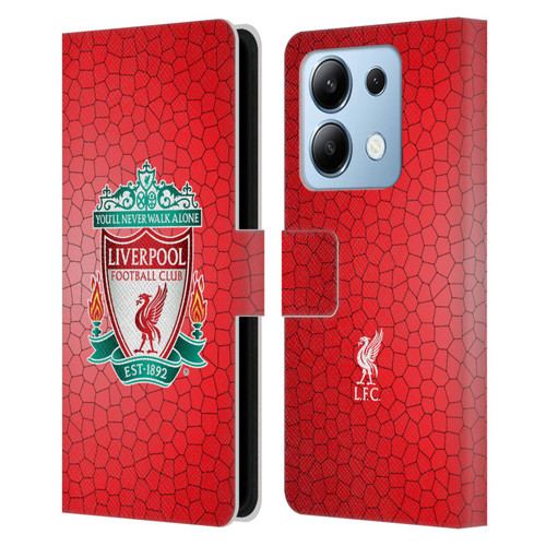 Liverpool Football Club Crest 2 Red Pixel 1 Leather Book Wallet Case Cover For Xiaomi Redmi Note 13/13 Pro 5G