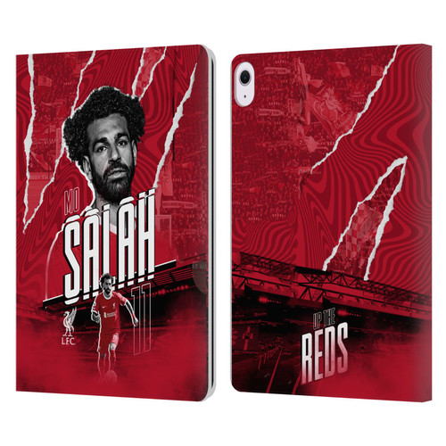 Liverpool Football Club 2023/24 First Team Mohamed Salah Leather Book Wallet Case Cover For Apple iPad Air 13 2024