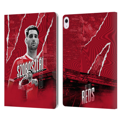 Liverpool Football Club 2023/24 First Team Dominik Szoboszlai Leather Book Wallet Case Cover For Apple iPad Air 13 2024