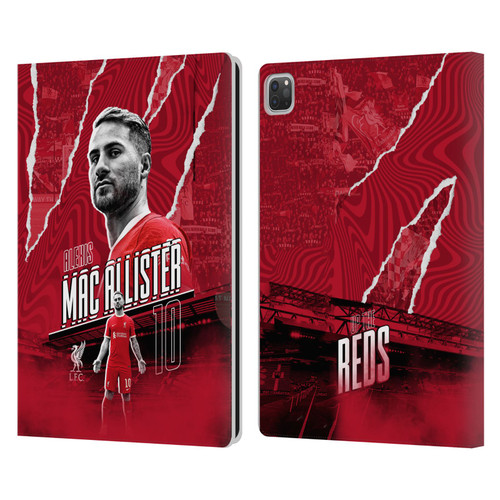 Liverpool Football Club 2023/24 First Team Alexis Mac Allister Leather Book Wallet Case Cover For Apple iPad Pro 13 M4 2024