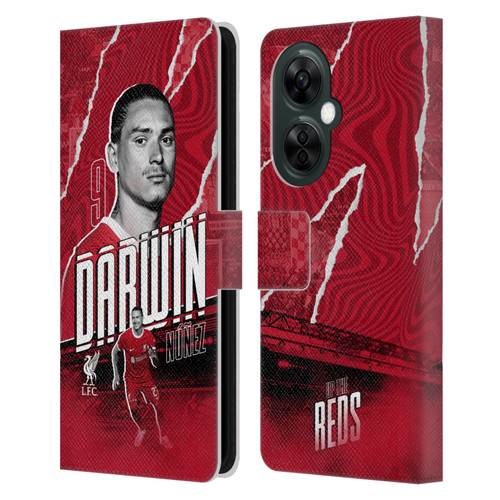 Liverpool Football Club 2023/24 First Team Darwin Núñez Leather Book Wallet Case Cover For OnePlus Nord CE 3 Lite 5G