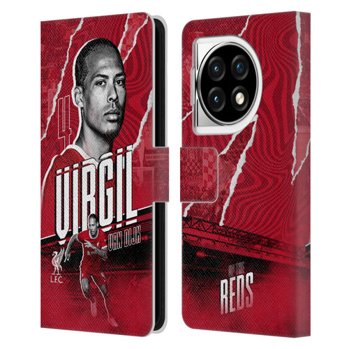 Liverpool Football Club 2023/24 First Team Virgil van Dijk Leather Book Wallet Case Cover For OPPO OnePlus Ace 3 5G