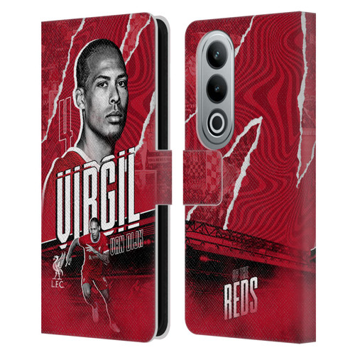 Liverpool Football Club 2023/24 First Team Virgil van Dijk Leather Book Wallet Case Cover For OPPO OnePlus Ace 3V 5G