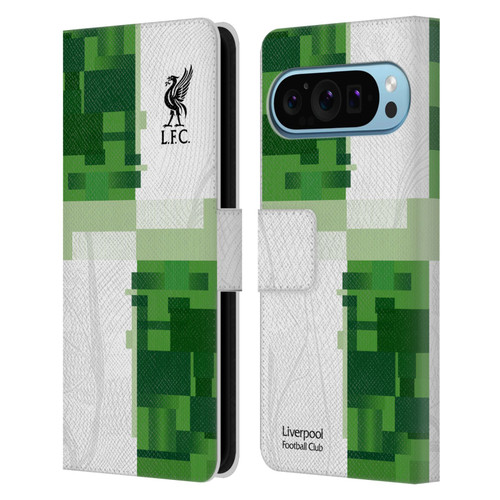 Liverpool Football Club 2023/24 Away Kit Leather Book Wallet Case Cover For Google Pixel 9 / Pixel 9 Pro