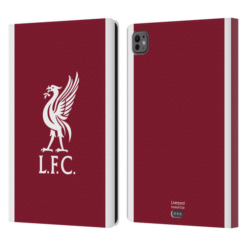 Liverpool Football Club 2023/24 Home Kit Leather Book Wallet Case Cover For Apple iPad Pro 11 M4 2024