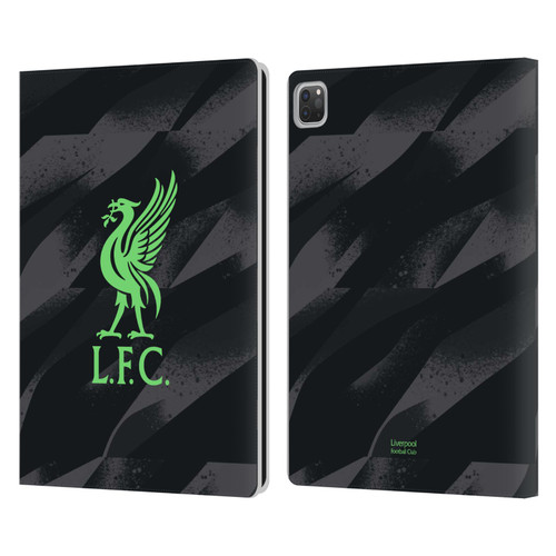 Liverpool Football Club 2023/24 Home Goalkeeper Kit Leather Book Wallet Case Cover For Apple iPad Pro 13 M4 2024