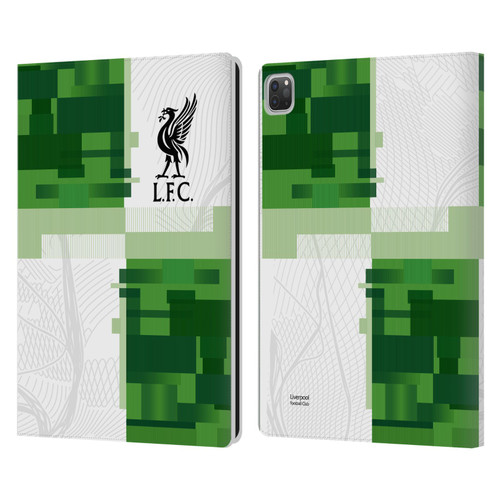 Liverpool Football Club 2023/24 Away Kit Leather Book Wallet Case Cover For Apple iPad Pro 13 M4 2024