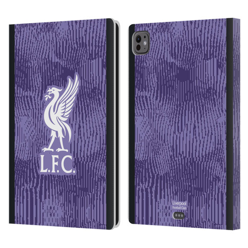 Liverpool Football Club 2023/24 Third Kit Leather Book Wallet Case Cover For Apple iPad Pro 11 M4 2024