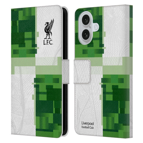 Liverpool Football Club 2023/24 Away Kit Leather Book Wallet Case Cover For Apple iPhone 16