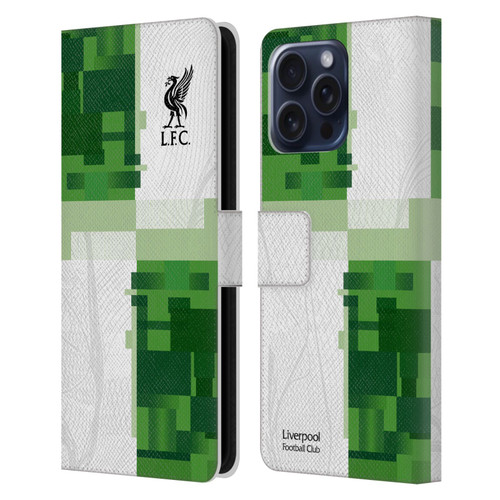 Liverpool Football Club 2023/24 Away Kit Leather Book Wallet Case Cover For Apple iPhone 16 Pro Max