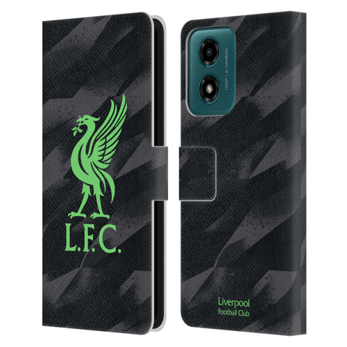 Liverpool Football Club 2023/24 Home Goalkeeper Kit Leather Book Wallet Case Cover For Motorola Moto G04/G04s/G24 4G