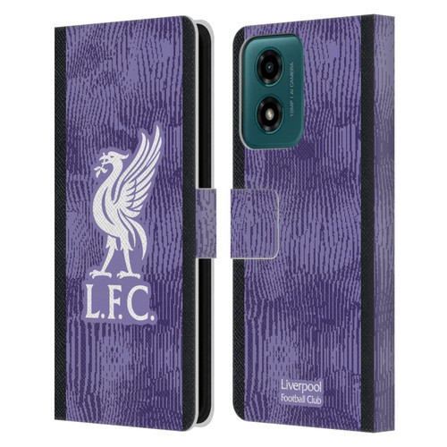 Liverpool Football Club 2023/24 Third Kit Leather Book Wallet Case Cover For Motorola Moto G04/G04s/G24 4G