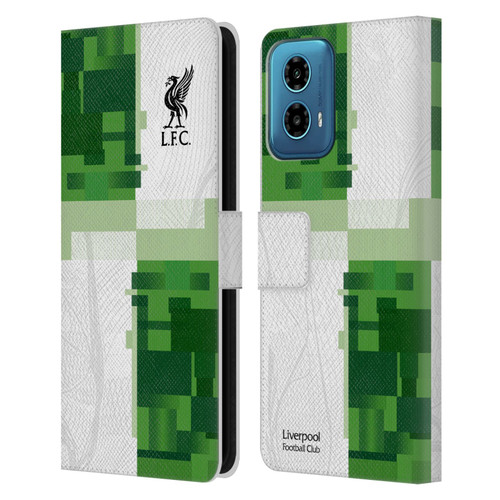 Liverpool Football Club 2023/24 Away Kit Leather Book Wallet Case Cover For Motorola Moto G34 5G