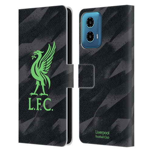 Liverpool Football Club 2023/24 Home Goalkeeper Kit Leather Book Wallet Case Cover For Motorola Moto G34 5G