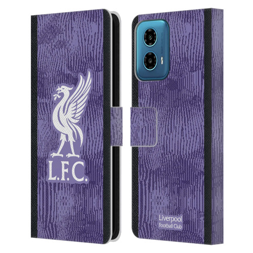 Liverpool Football Club 2023/24 Third Kit Leather Book Wallet Case Cover For Motorola Moto G34 5G