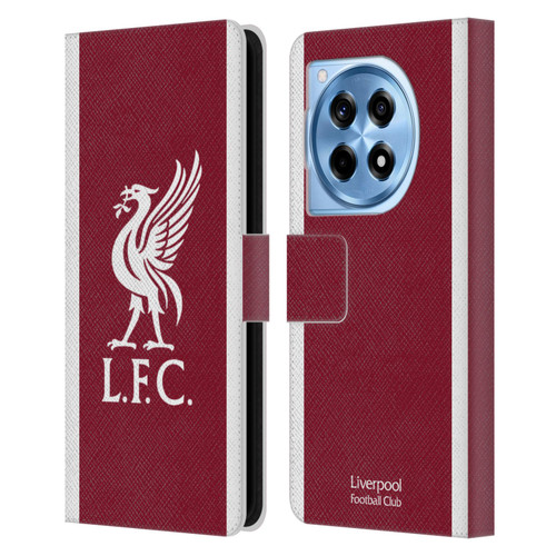 Liverpool Football Club 2023/24 Home Kit Leather Book Wallet Case Cover For OnePlus 12R