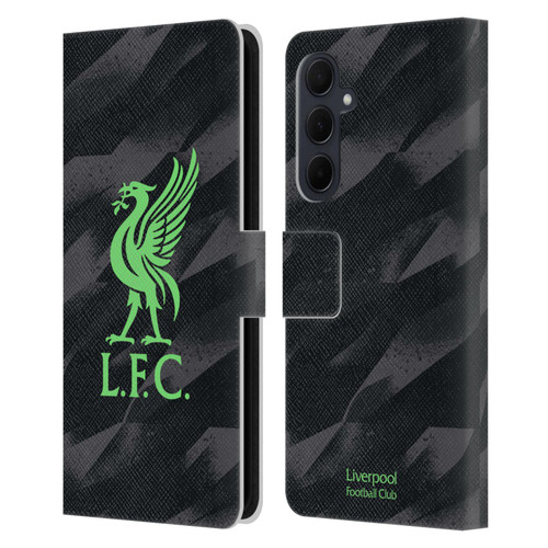 Liverpool Football Club 2023/24 Home Goalkeeper Kit Leather Book Wallet Case Cover For Samsung Galaxy A35 5G