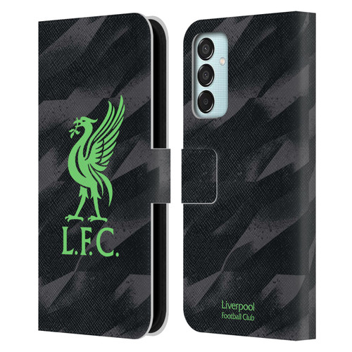 Liverpool Football Club 2023/24 Home Goalkeeper Kit Leather Book Wallet Case Cover For Samsung Galaxy M15/F15 5G