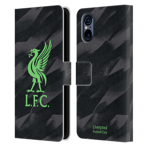 Liverpool Football Club 2023/24 Home Goalkeeper Kit Leather Book Wallet Case Cover For Sony Xperia 5 V 5G