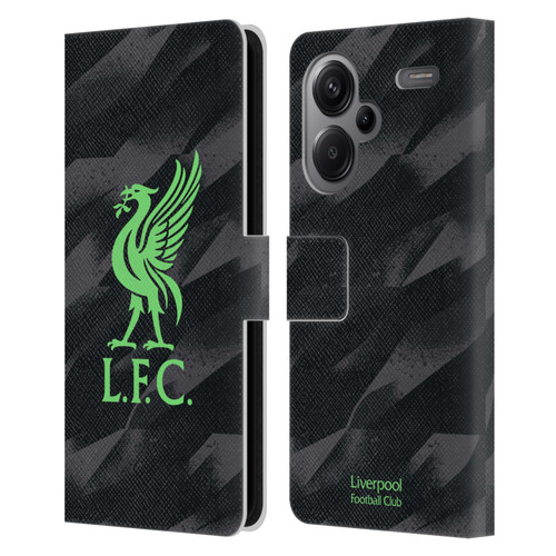 Liverpool Football Club 2023/24 Home Goalkeeper Kit Leather Book Wallet Case Cover For Xiaomi Redmi Note 13 Pro Plus 5G