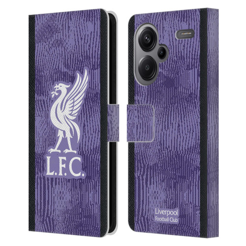 Liverpool Football Club 2023/24 Third Kit Leather Book Wallet Case Cover For Xiaomi Redmi Note 13 Pro Plus 5G