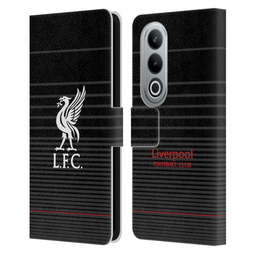 Liverpool Football Club Liver Bird White On Black Kit Leather Book Wallet Case Cover For OPPO OnePlus Ace 3V 5G