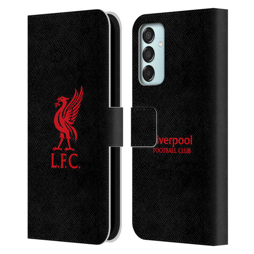 Liverpool Football Club Liver Bird Red Logo On Black Leather Book Wallet Case Cover For Samsung Galaxy M15/F15 5G