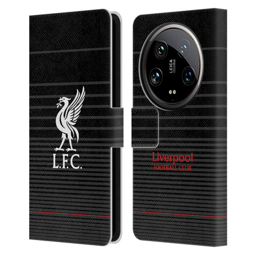 Liverpool Football Club Liver Bird White On Black Kit Leather Book Wallet Case Cover For Xiaomi 14 Ultra