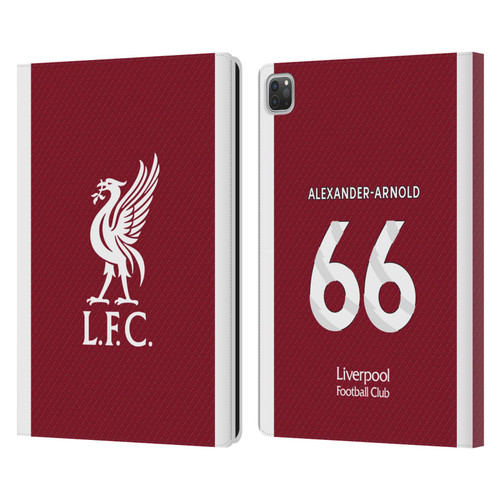 Liverpool Football Club 2023/24 Players Home Kit Trent Alexander-Arnold Leather Book Wallet Case Cover For Apple iPad Pro 13 M4 2024