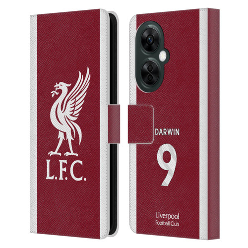 Liverpool Football Club 2023/24 Players Home Kit Darwin Núñez Leather Book Wallet Case Cover For OnePlus Nord CE 3 Lite 5G