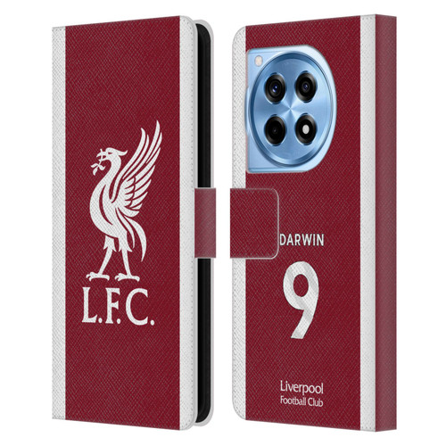 Liverpool Football Club 2023/24 Players Home Kit Darwin Núñez Leather Book Wallet Case Cover For OnePlus 12R