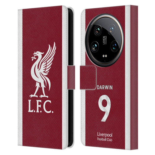 Liverpool Football Club 2023/24 Players Home Kit Darwin Núñez Leather Book Wallet Case Cover For Xiaomi 14 Ultra