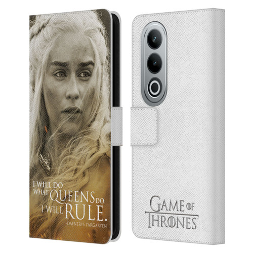 HBO Game of Thrones Character Portraits Daenerys Targaryen Leather Book Wallet Case Cover For OPPO OnePlus Ace 3V 5G